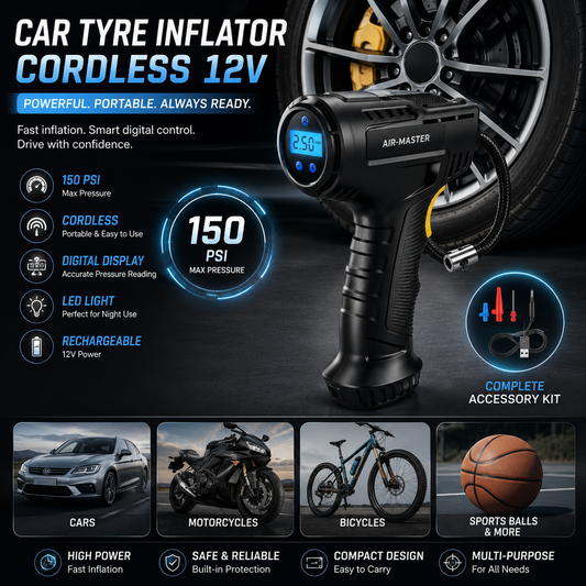 Car Tyre Inflator Cordless 12V r