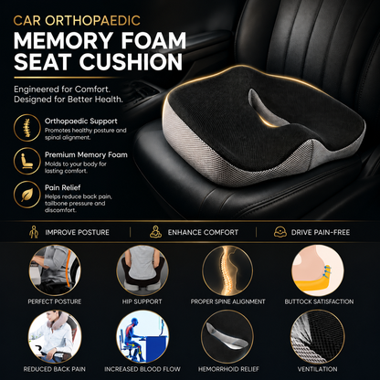 Orthopedic Memory Foam Car Seat Cushion